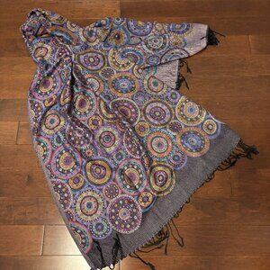 Gregory Ladner Circle Print Scarf - Brand New Condition